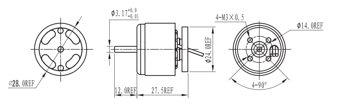 OT-EM2828无刷机电|直流无刷机电|微型机电|血压计机电-万至达机电