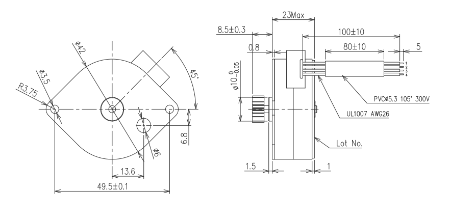 OT-SM42P-455步进机电|微型打印机机电|复印机机电|POS机机电|微型马达-万至达机电