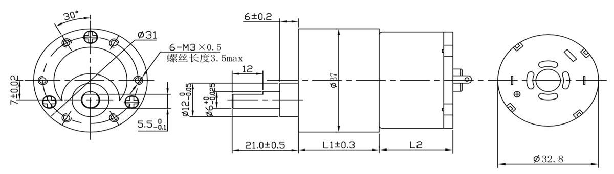 OT-37GB按摩器加速机电|行星加速机|加速齿轮箱|小型加速机-万至达机电